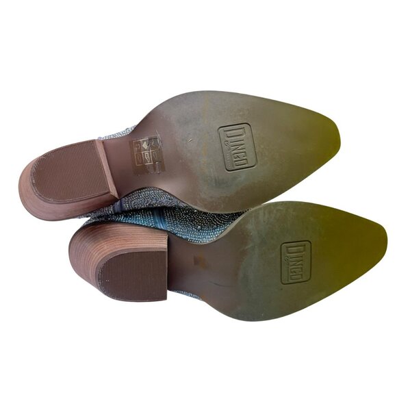 Dingo Women's Silver Dollar Western Boots DI570 Silver-Rhinestone Size 10M - Picture 5 of 8